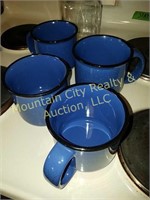 4 Large Coffee Mugs & Candy Jar
