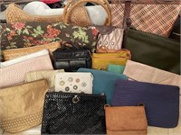 Collection of hand bags and purses