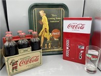 Coca-cola collection includes tray, 6 1899