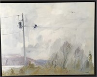 Richard Purdy, oil "The Crow", 21.75" x 27.75"