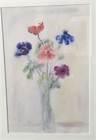 Catharine McAvity, watercolour "Anemones V"