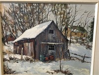 W.F. Griffiths, oil "Barn in Flesherton"