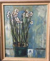 Libby Shackleton, oil “Narcissus”, 19.5” x 15.5"