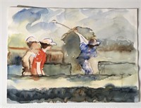 Two Richard Purdy watercolours (1 double-sided)