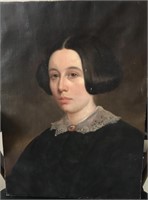 Period Portrait, oil on canvas “Lady..." 22" x 16"