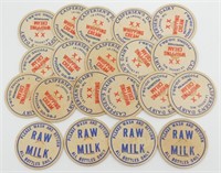 20 Caspersen's Dairy La Crosse Milk Bottle Caps
