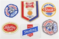 6 New Old Stock Beer Patches