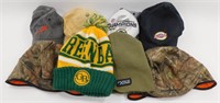 8 Various Hats - Ball Caps, Stocking & Camouflage