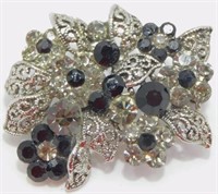 Vintage Heavily Jeweled Brooch