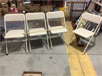 Four Cosco Folding Chairs