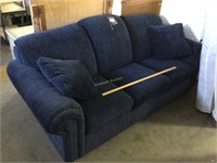 Blue Pull Out Couch by Noritage Inc
