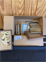box of misc. picture frames
