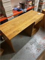 wood desk 1 drawer right side - 48x18x25