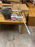 misc. painting supplies, tools & buckets