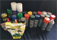 Spray paint and chemicals
