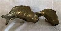 Brass fish statues