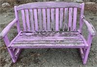 Weathered bench
