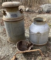 Antique milk cans