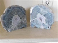 Polished Rock Bookends