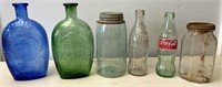 Vintage bottles and jars