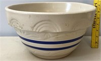 Large Ransbottom blue banded stoneware bowl