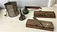 Wood planes sprayer and sifter