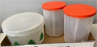Tupperware storage containers and more