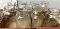 10 Quart size canning jars