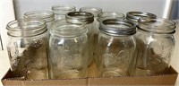 10 widemouth quart size canning jars