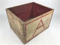 Vintage Wooden ABC Crate
