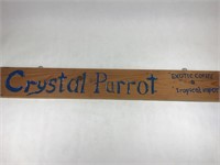 Sign Crystal Parrot Exotic Coffee & Tropical Impor