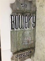 Vintage Large Rustic Bloomington Sign The Bowery