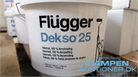 Flügger Dekso25, Halvmat 100% Akrylmaling, Råhvid
