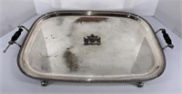Silver Plate Handled Serving Tray