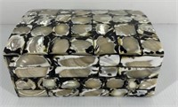 Abalone Shell Decor Box 2.75" H