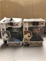 Two Funko Pop! The Walking Dead Daryl Dixon 14 & W