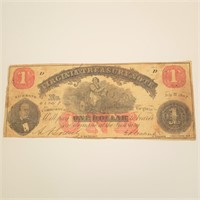 $1 VA Treas Note July 21 1862