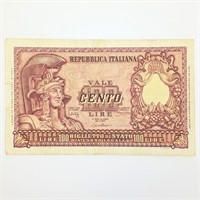 Italian Lire Cento 100 1951