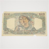France Mille Francs 1000 1949
