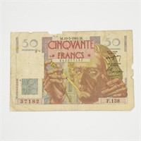 France Cinqvante Francs 50 1949