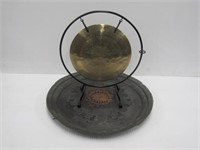 Copper Tray + Gong Bell