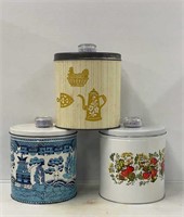 Lithographed Tinware Canisters