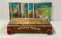 Wooden Blocks & Little Golden Books