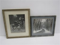2 Framed Pictures