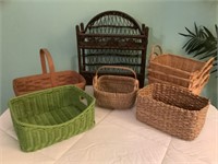 8 wicker baskets