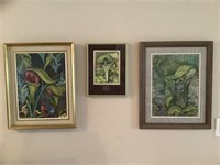 3 - floral paintings