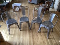 4 - metal chairs