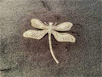 Sterling silver dragon fly pin