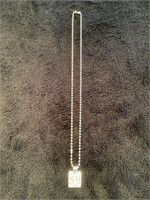 Sterling Silver necklace with charm