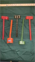 5 Antique Hub Wrenches